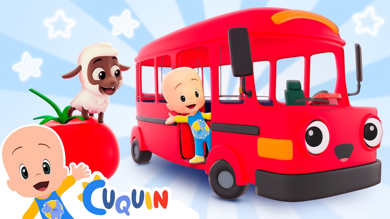 El bus comil&oacute;n: aprende colores y animales con Cuqu&iacute;n 😊🚍 Caricaturas y dibujos animados para beb&eacute;s