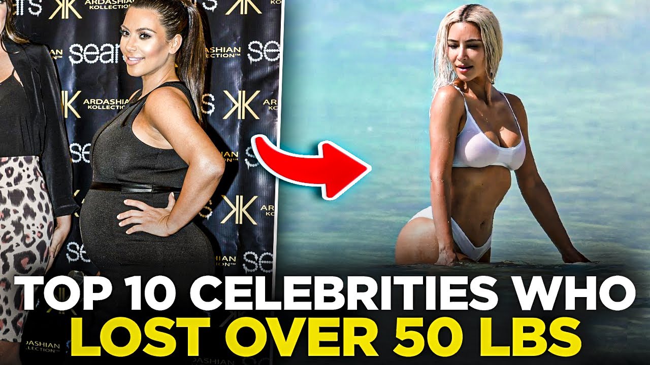 TOP 10 AMAZING CELEBS who lost over 50 pounds! after pregnancy!