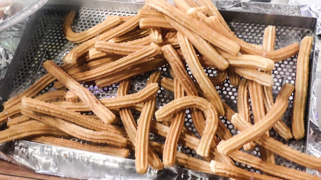 France Street Food. Cooking Sweet Churros, Seen in Nice