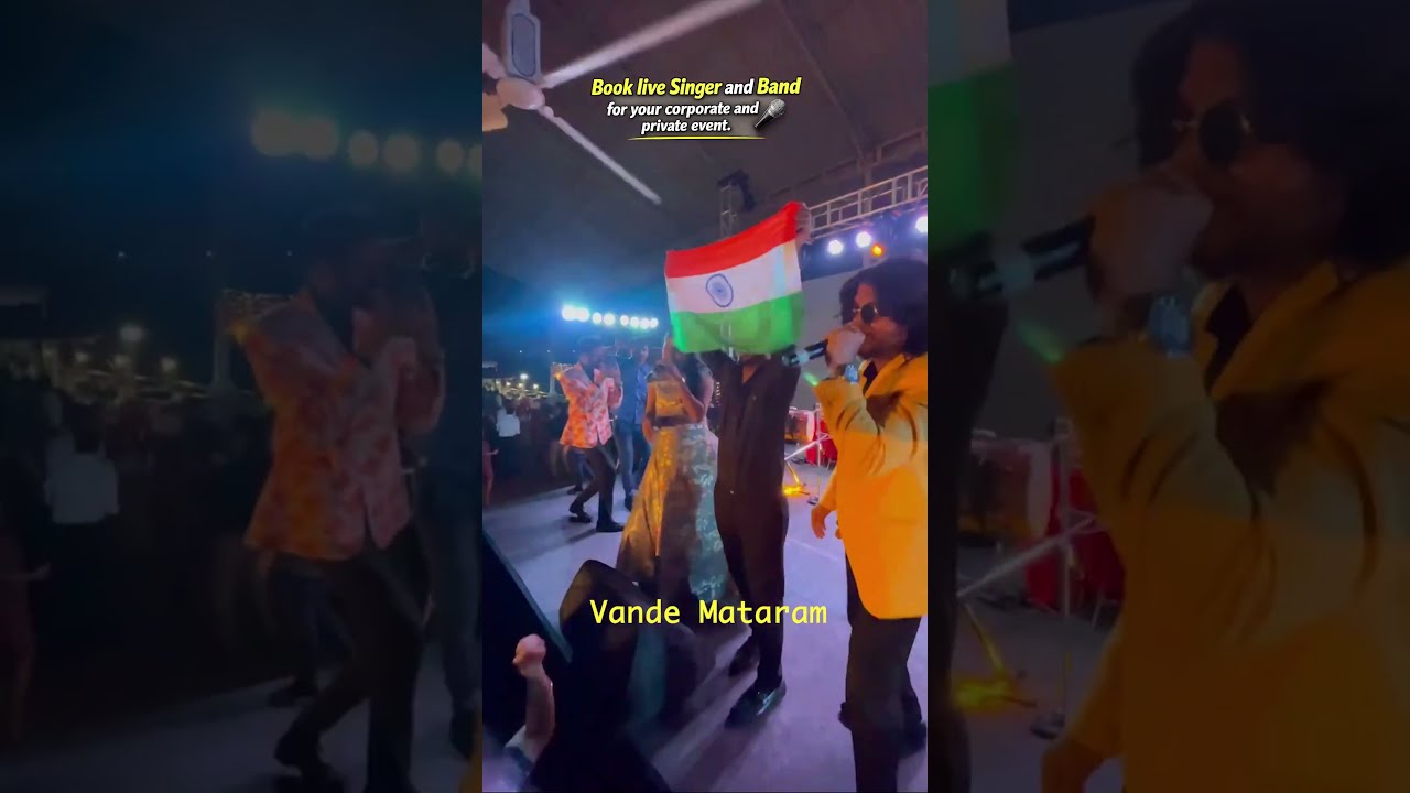 LIve Singer Krishna Pandey performing Maa Tujhe Salaam at Corporate Event Indian Navy Kochi