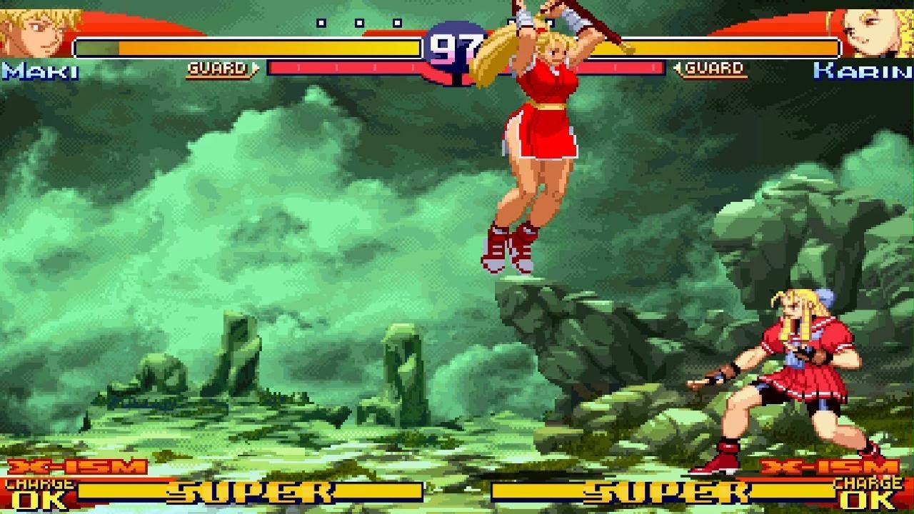 CAPCOM FIGHTING COLLECTION 2 Maki vs Karin