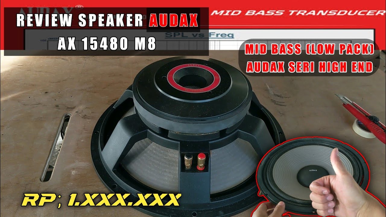 REVIEW SPEAKER AUDAX AX 15480 M8 SAYA BARU TAU AUDAX PRODUKSI SPEAKER KELAS ATAS JUGA😁