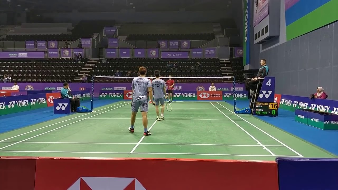 Nice Camera Kevin Sanjaya & Marcus Gideon vs Kasper & Niclas India Open 2018 @1080p 60fps