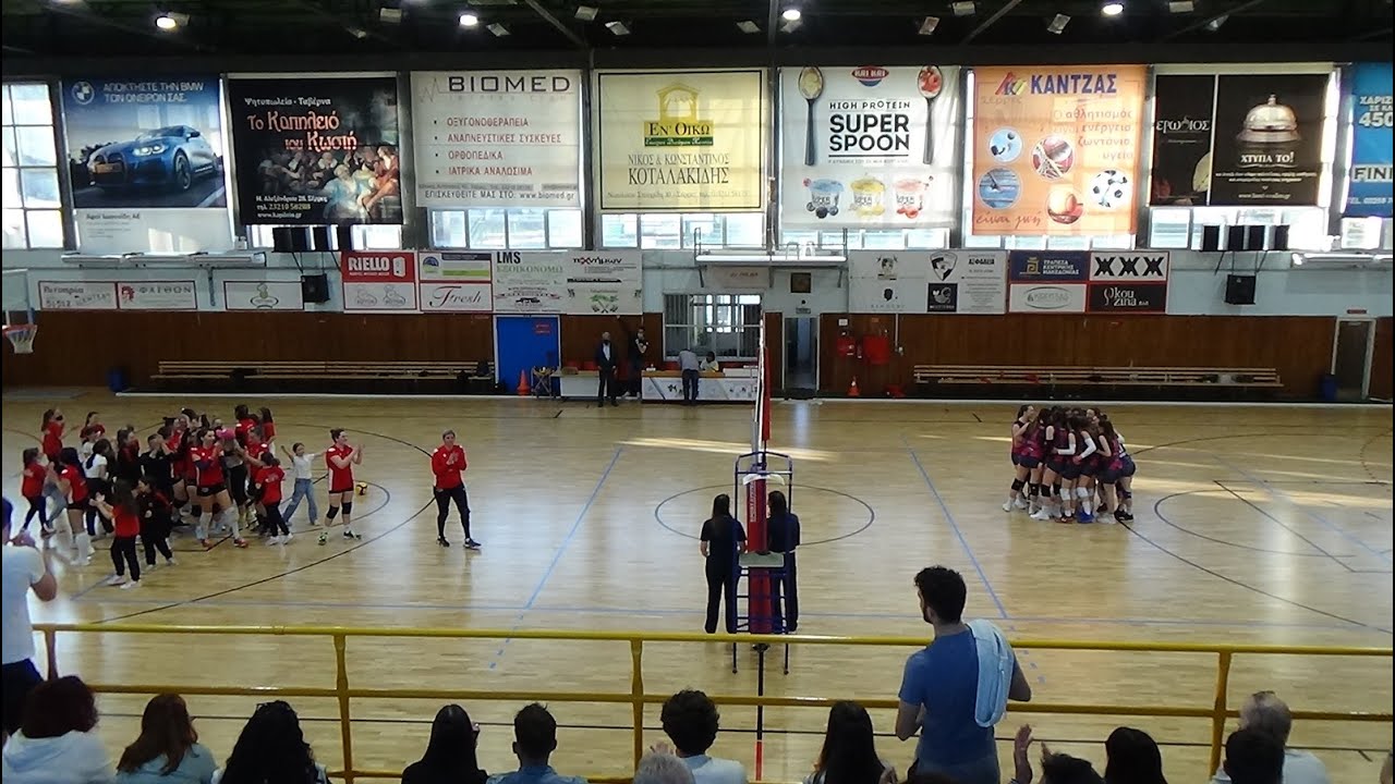 ΠΑΝΣΕΡΡΑΪΚΟΣ Vs ΑΡΤΕΜΙΣ  3 - 0 (πρωτάθλημα volley γυναικών ΕΣΠΕΘΡΑΝΜΑΚ, Final 4, μικρός τελικός)