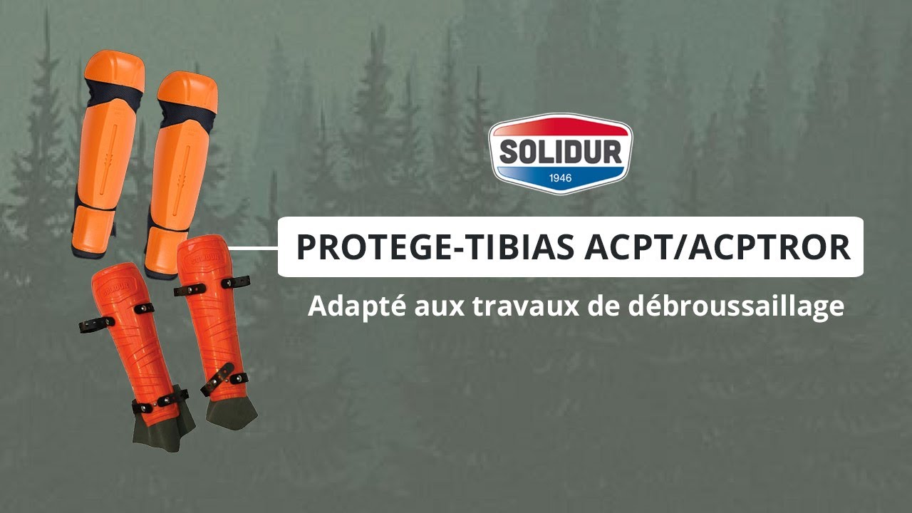 Protège tibias SOLIDUR pour travaux de débroussaillage