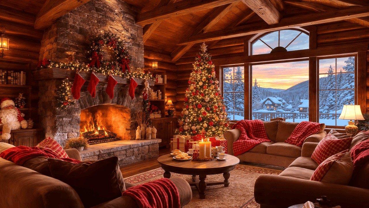 Calm Jazz Fireplace Ambience for Deep Study & Focus | Smooth Instrumental Night Relaxation