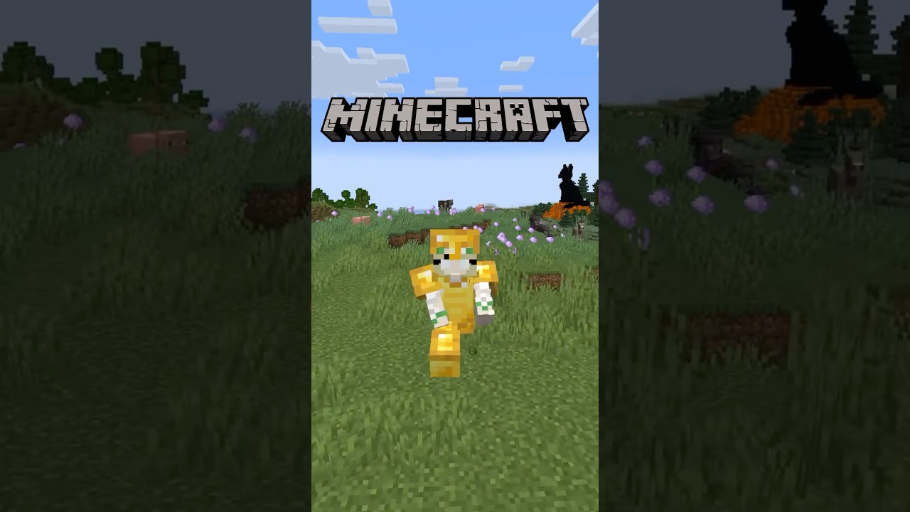Minecraft Gold Armor Mechanics #minecraft #shorts