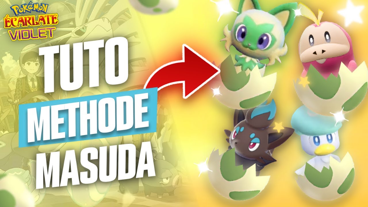 COMMENT UTILISER LA METHODE MASUDA POUR AVOIR DES SHINY DANS POKEMON ECARLATE ET VIOLET ?? - TUTO FR
