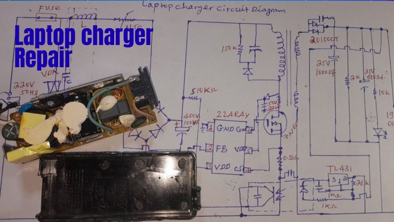 HOW TO LAPTOP ADAPTER REPAIR | HP DELL LENOVO TOSHIBA PC CHARGER |