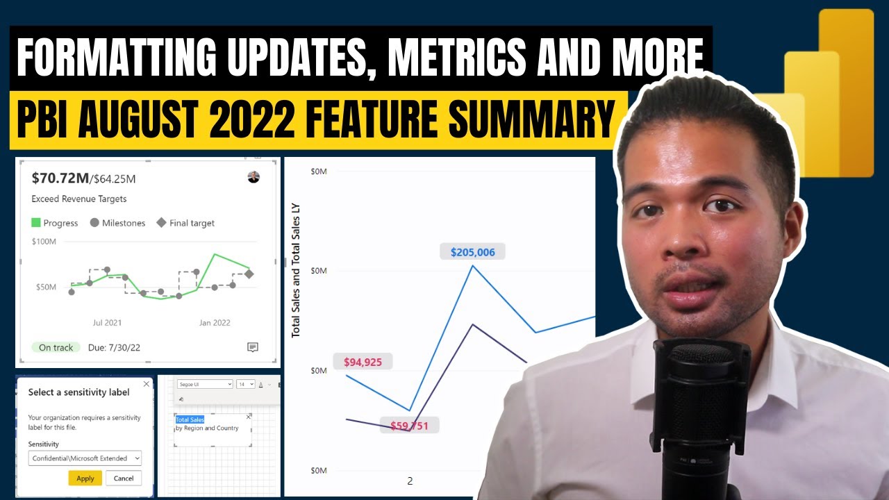 FORMATTING, METRICS VISUAL AND MORE // Power BI August 2022 Feature Summary Update