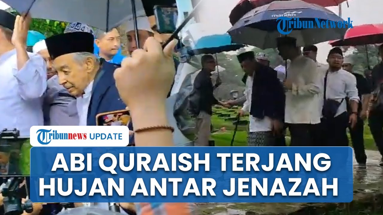 Hujan, Ayah Najwa Shihab Antarkan Sang Menantu ke Peristirahatan Terakhir, Kenang Ibrahim Assegaf