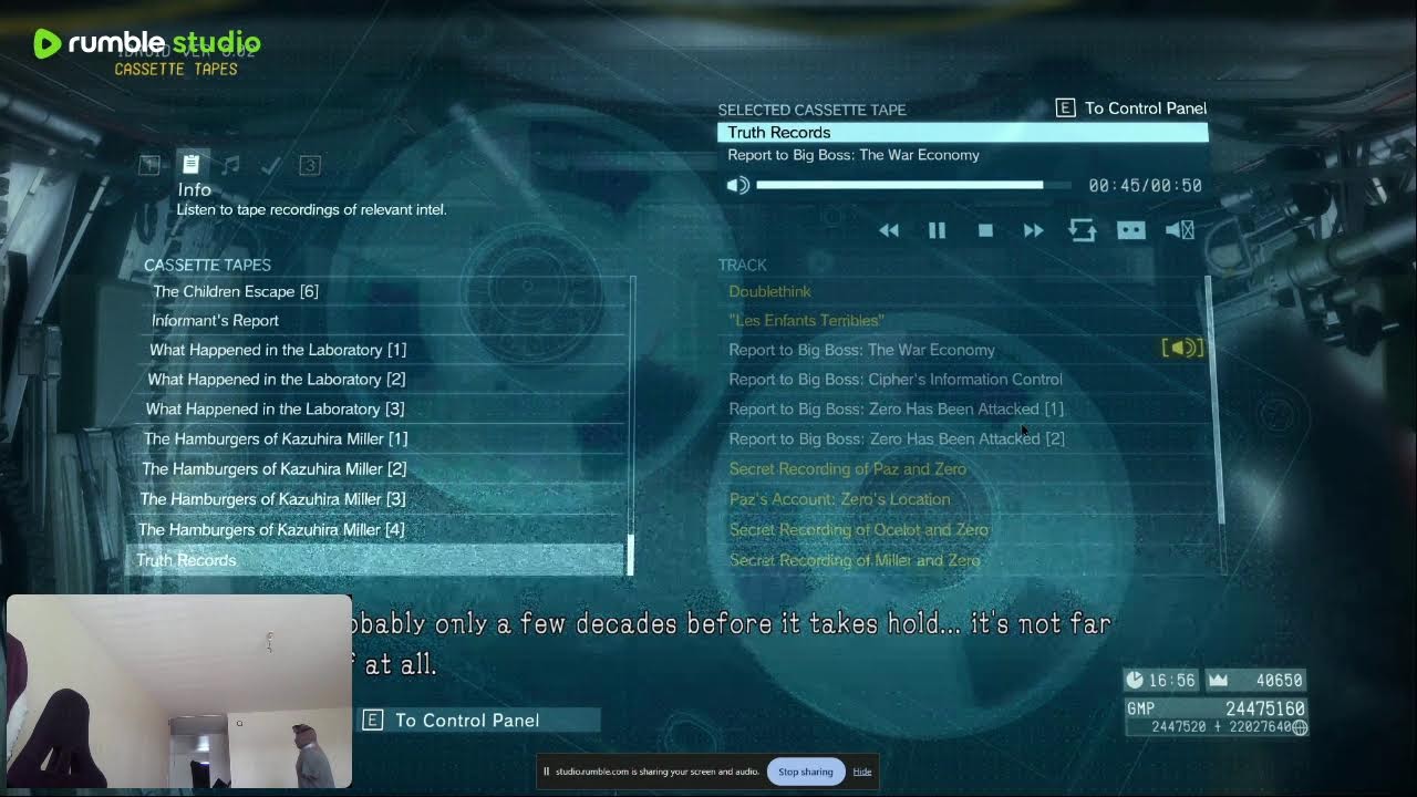 MIKE SAHA LIVE With MGSV Gameplay