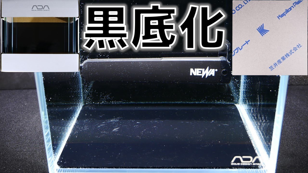 アクアを始めて21年。ついに！ADAの水槽を買ってみた。底を黒底化して反射を抑えます【ふぶきテトラ】