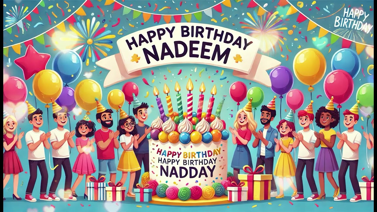Nadeem Happy Birthday Name Song- Happy Birthday Traditional Song!!!-Nadeem Name Meaning(Companion)