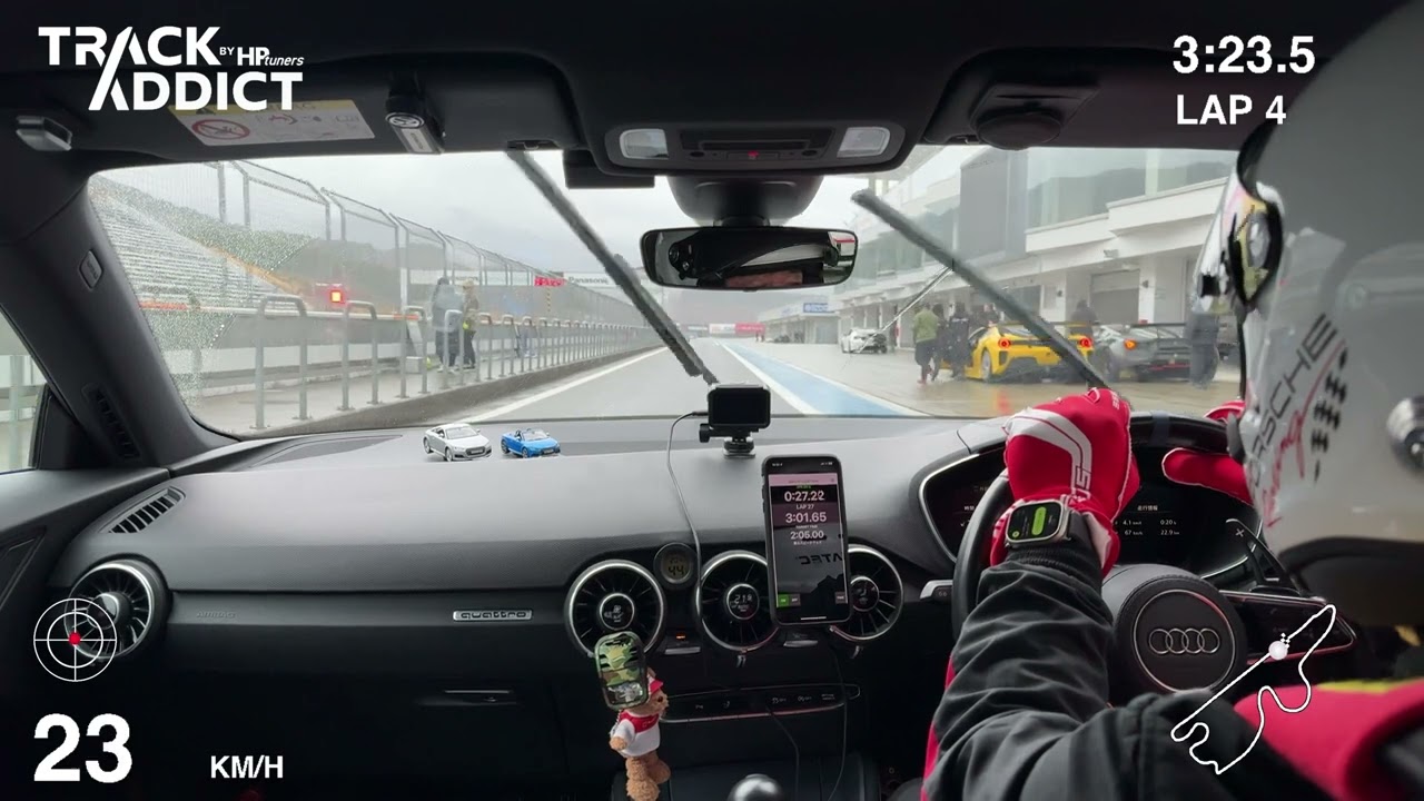 20240328 富士スピードウェイ S-4 TrackAddictコクピット映像 - Audi TTS (8S/FV) - 4K