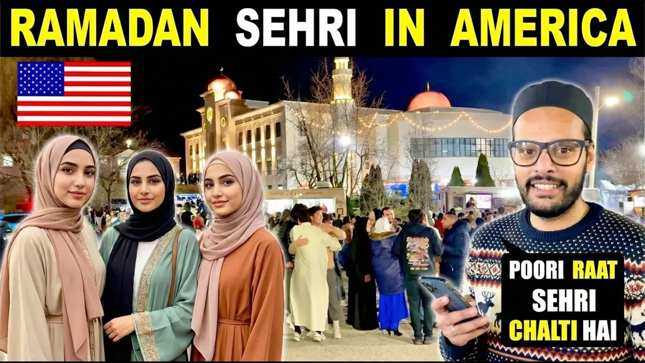 RAMADAN SEHRI IN AMERICA 2025 🇺🇸 | All Night Sehri In USA | Iftar In USA | Indian In USA