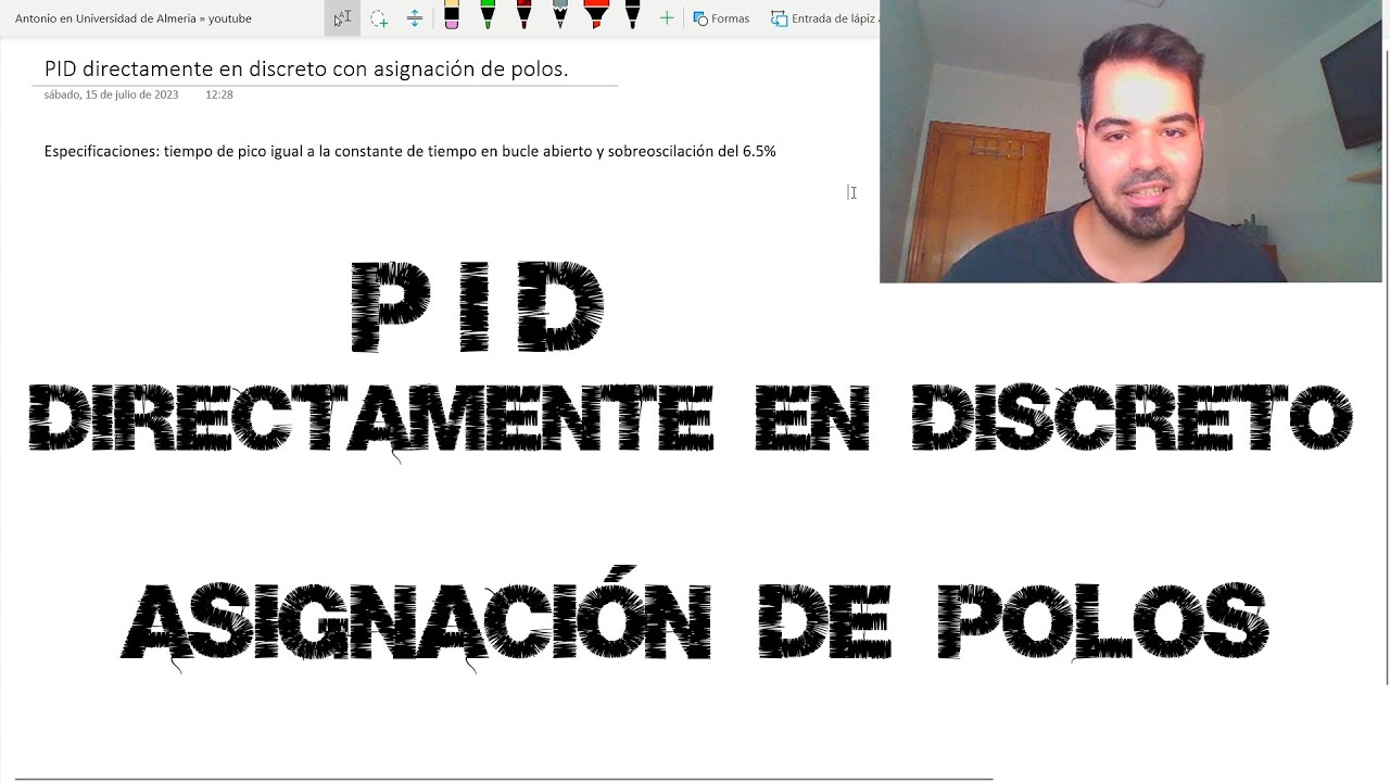 Diseñar un PID digital directamente en tiempo discreto usando asignación de polos | Método 2
