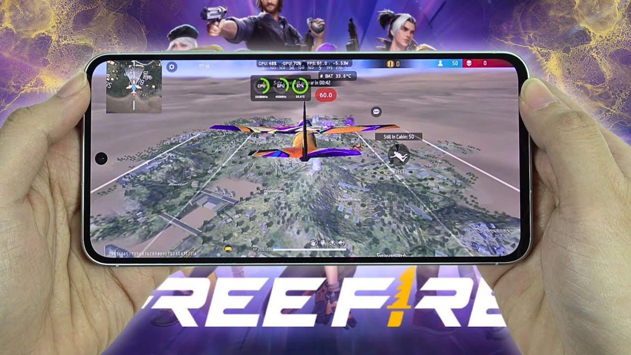 Samsung Galaxy A56 test game Free Fire Mobile | Exynos 1580