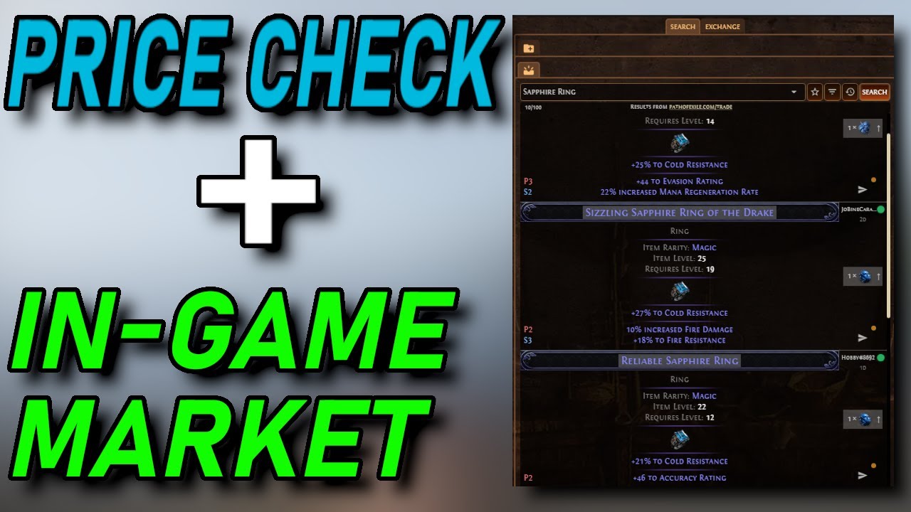 How to Price Check Items And Get An In-game Market [Path Of Exile 2]