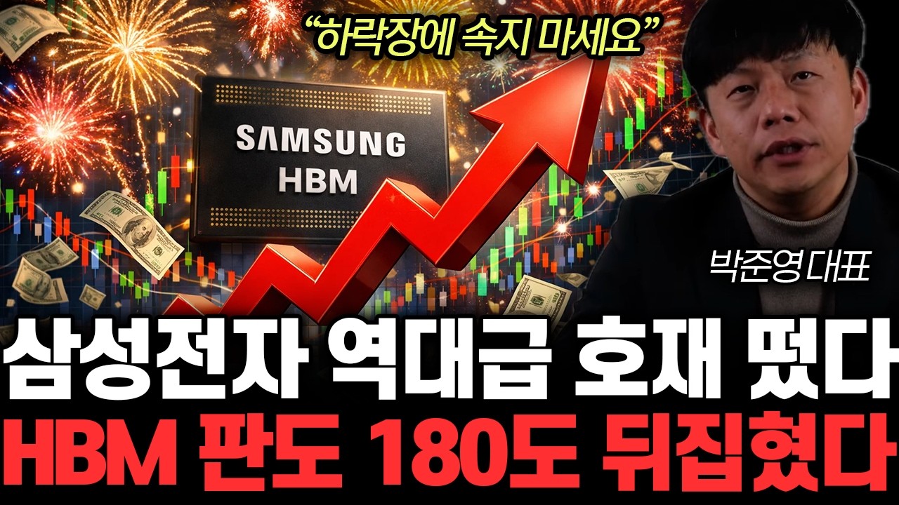 “하락장에 속지 마세요” 삼성전자 역대급 호재 떴다. HBM 판도 180도 뒤집혔다 | 박준영 대표 2부