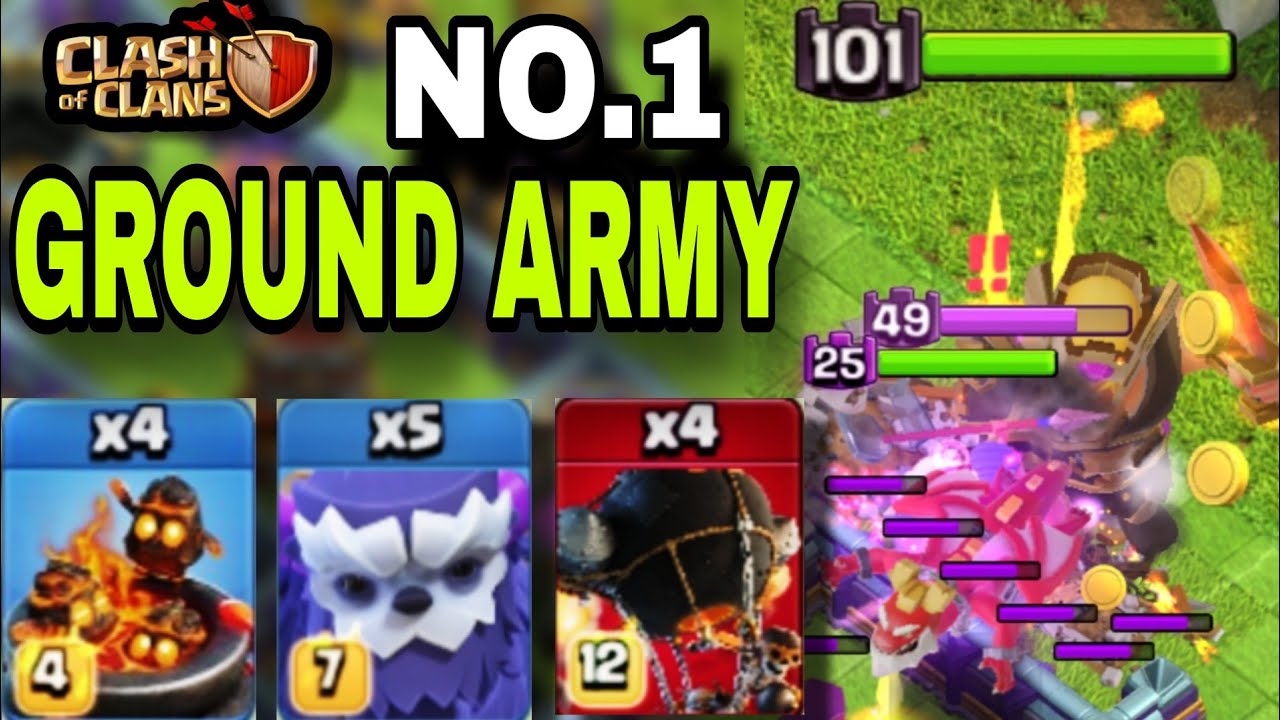 NO.1 GROUND Strategy for my DRAGON DUKE | Clash Of Clans | Army 👇