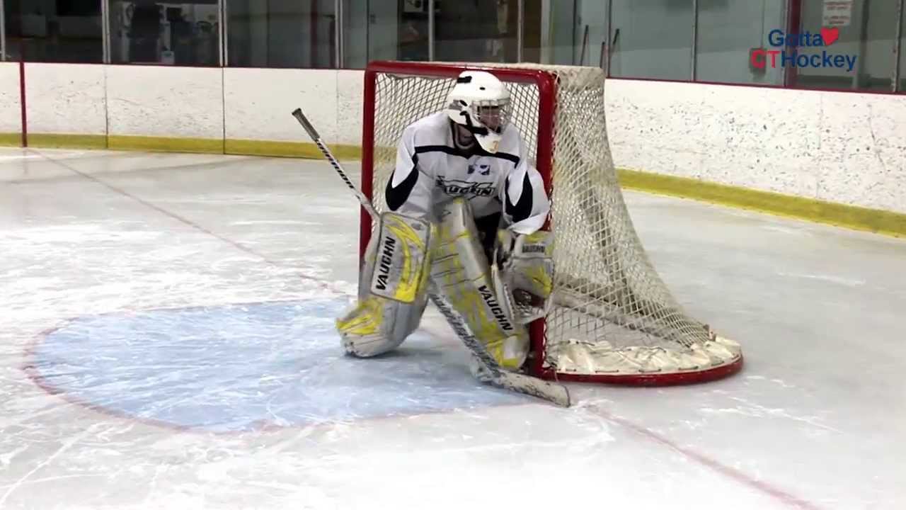 Ice Hockey Goalie Drill: Walking Down the Wing