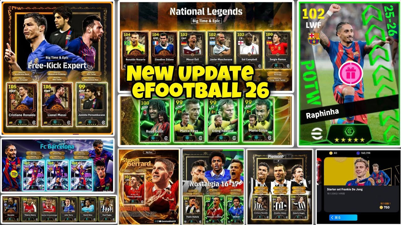 Big News 🔥😍!! Upcoming New Epic & Showtime Pack, New Club Packs, Free Coins & All Rewards eFootball