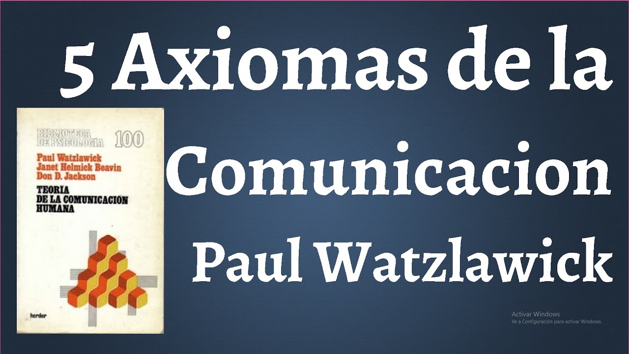 Paul Watzlawick Los 5 Axiomas de la Comunicación