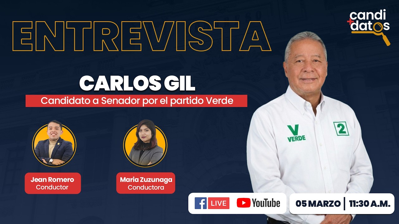 🔴 EN VIVO| ¿Qué propone Partido Demócrata Verde? Entrevista a Carlos Gil (#2)