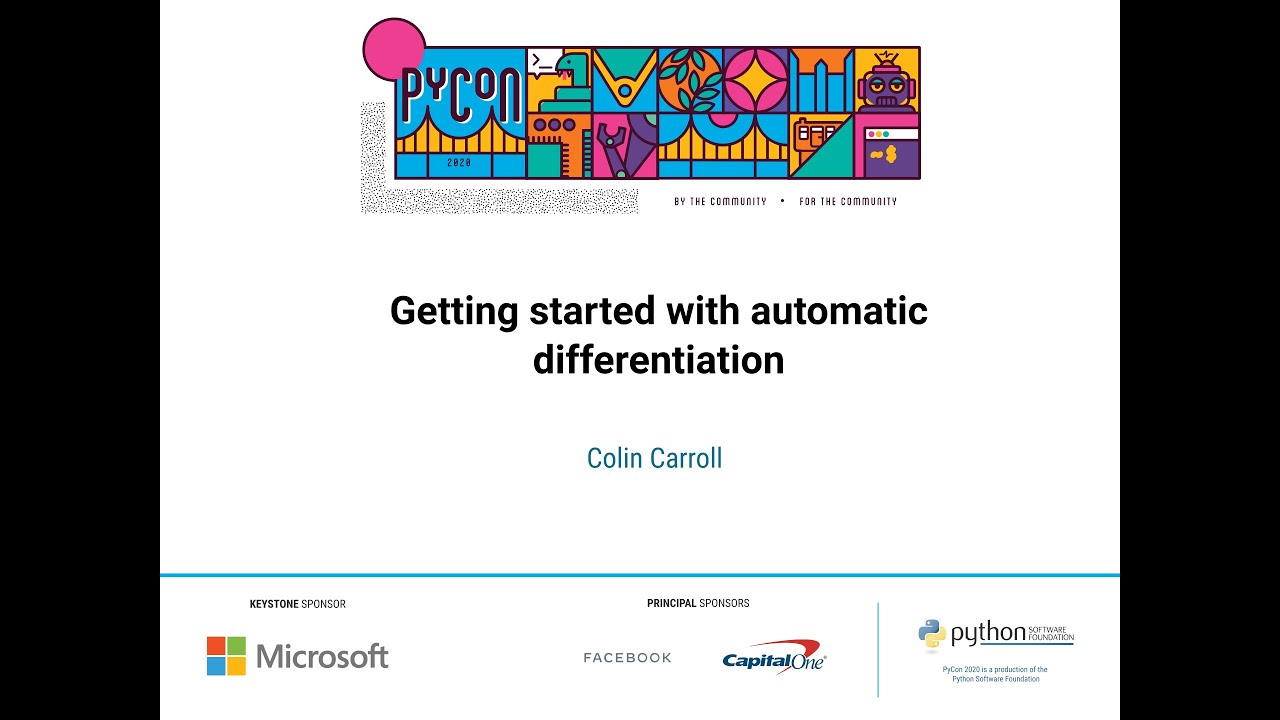 Talk: Colin Carroll - Getting started with automatic differentiation