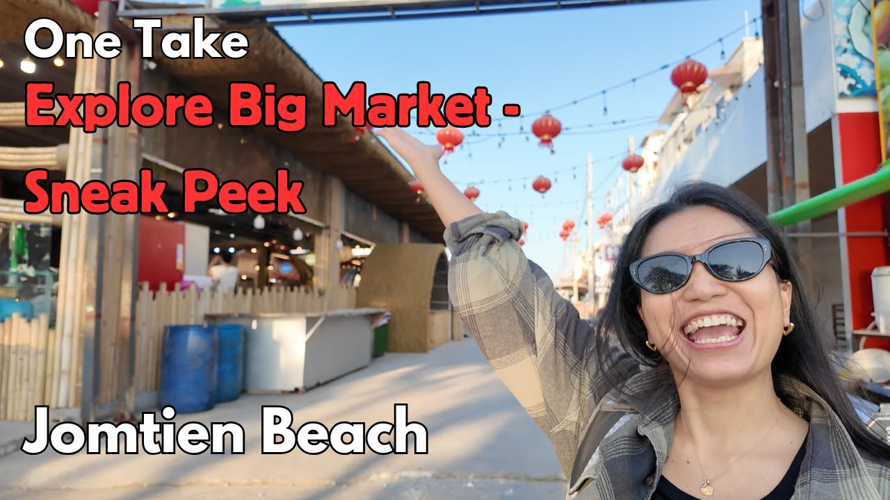 Jomtien VERY BIG MARKET || Walking In My Shoes Thailand