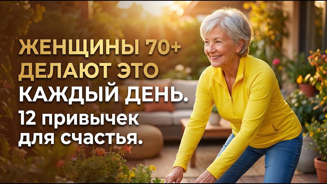12 ежедневных привычек счастливых женщин после 70 (№9 удивляет!)