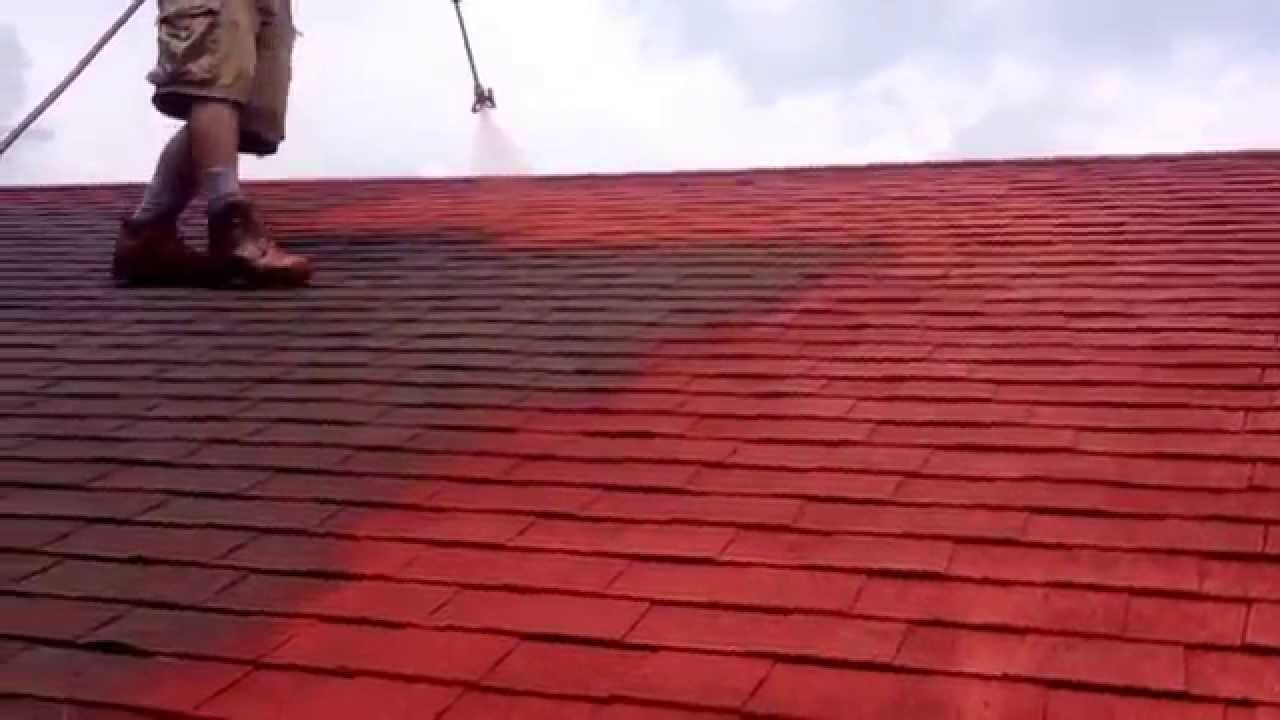Shingle roof painting.