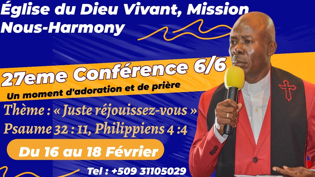2e journée des 6/6 – Église du Dieu Vivant, Mission Nous-Harmony 2026.