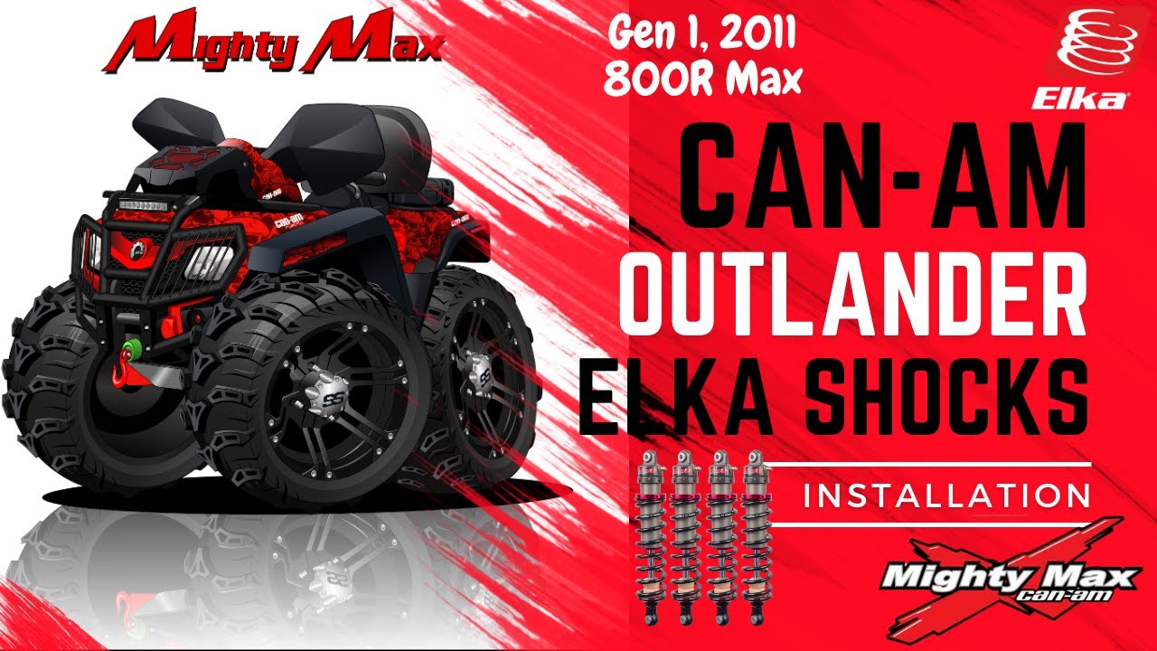Elka Shocks Install on Can-AM Outlander