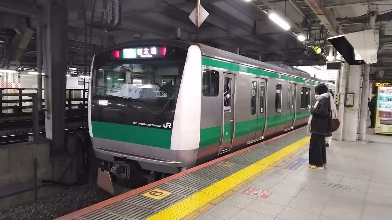 早朝の大崎駅の様子  山手線、埼京線、湘南新宿ライン、相鉄JR直通線、りんかい線、特急湘南、成田エクスプレスなど 26.1.21