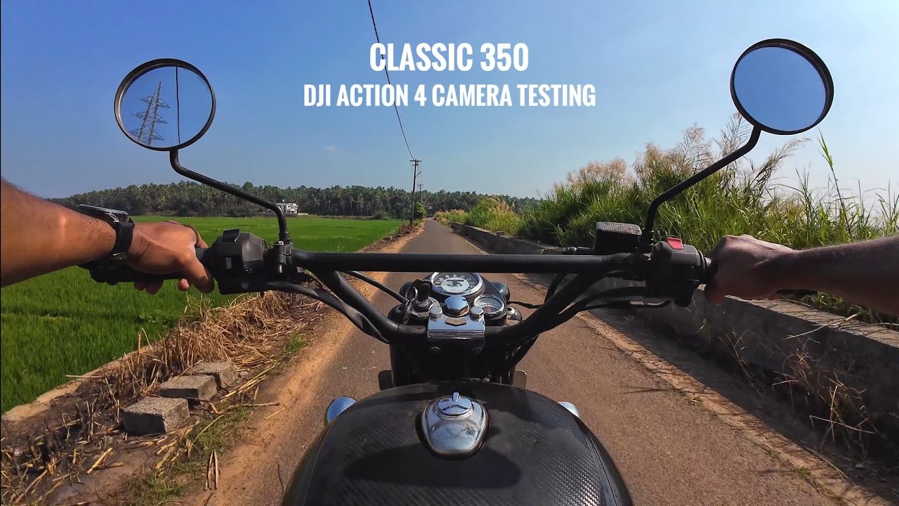 Testing dji Action 4 and the chest mount on Royal Enfield Classic 350 BS3
