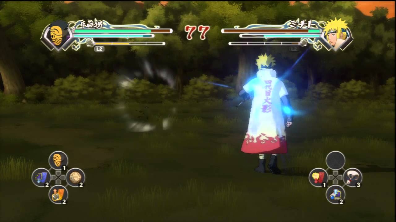 Naruto Ninja Storm Generations - Masked Man VS Minato
