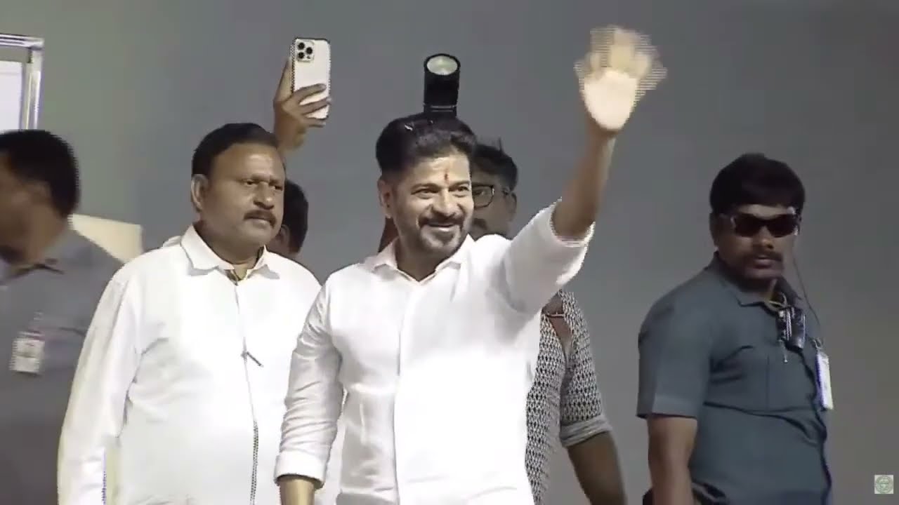 CM Revanth Reddy takes part in development works & public meeting at MVS ground, Mahabubnagar