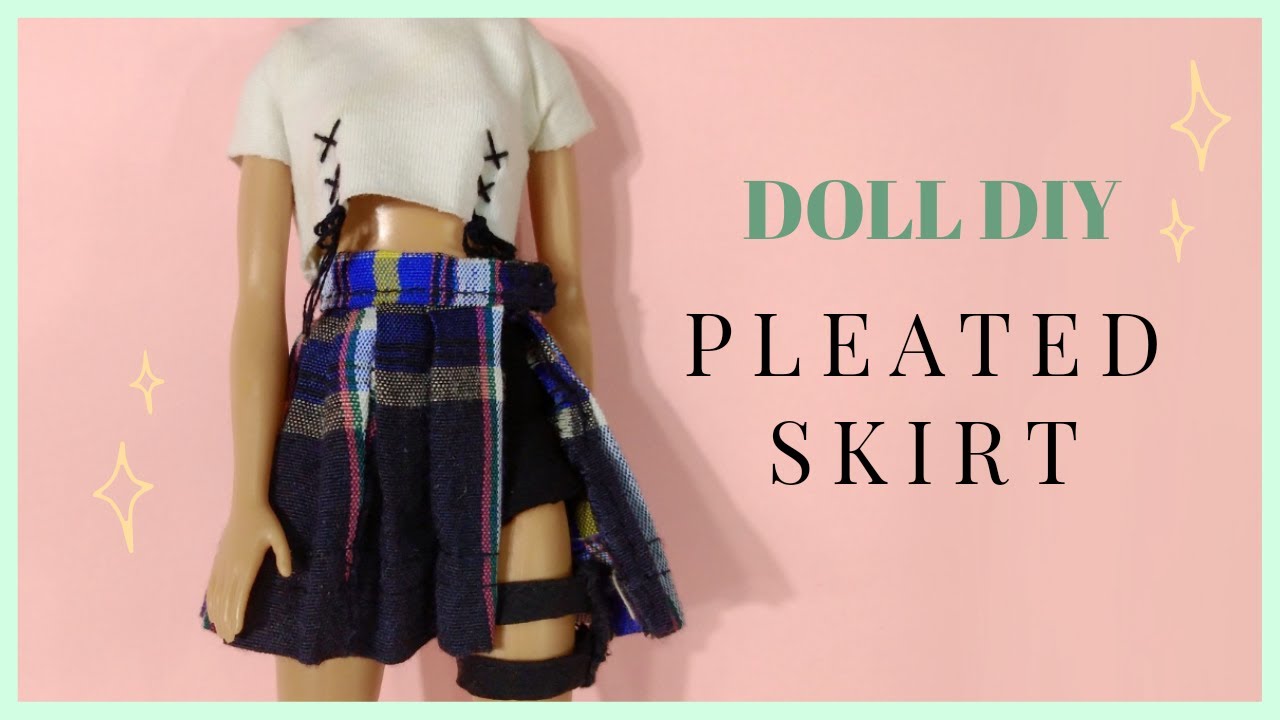 How to Make Pleated Skirts | DIY Doll Clothes