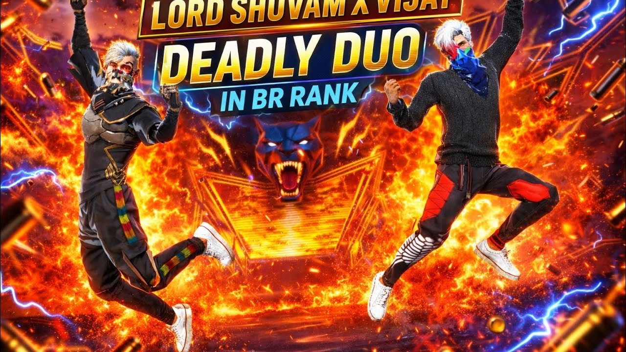 Lord Shuvam X bijoy deadly duo destructive gameplay in br rank region lobby 🤯🙏😏🤯❤️🤞🌟💫❤️😎