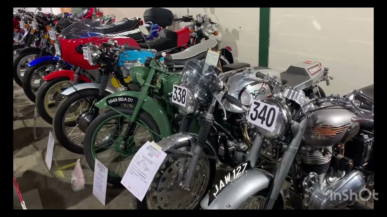 Stafford, classic bike show,  23 April 2023