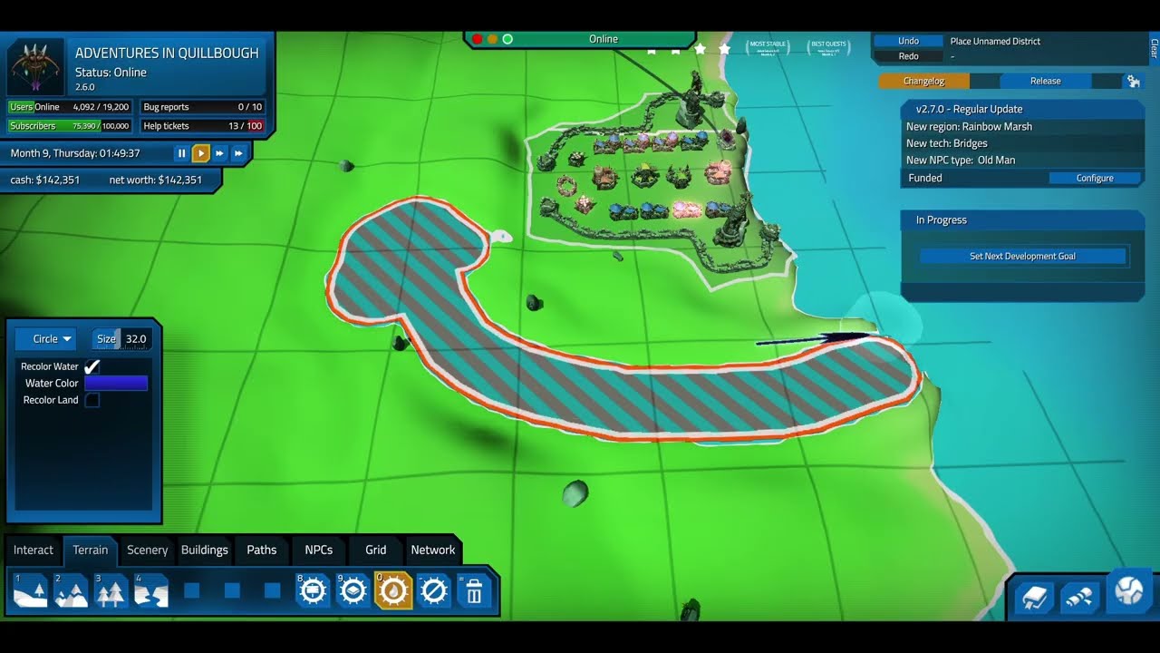 MMORPG Tycoon 2 - A new zone for the Rivers and Bridges Update