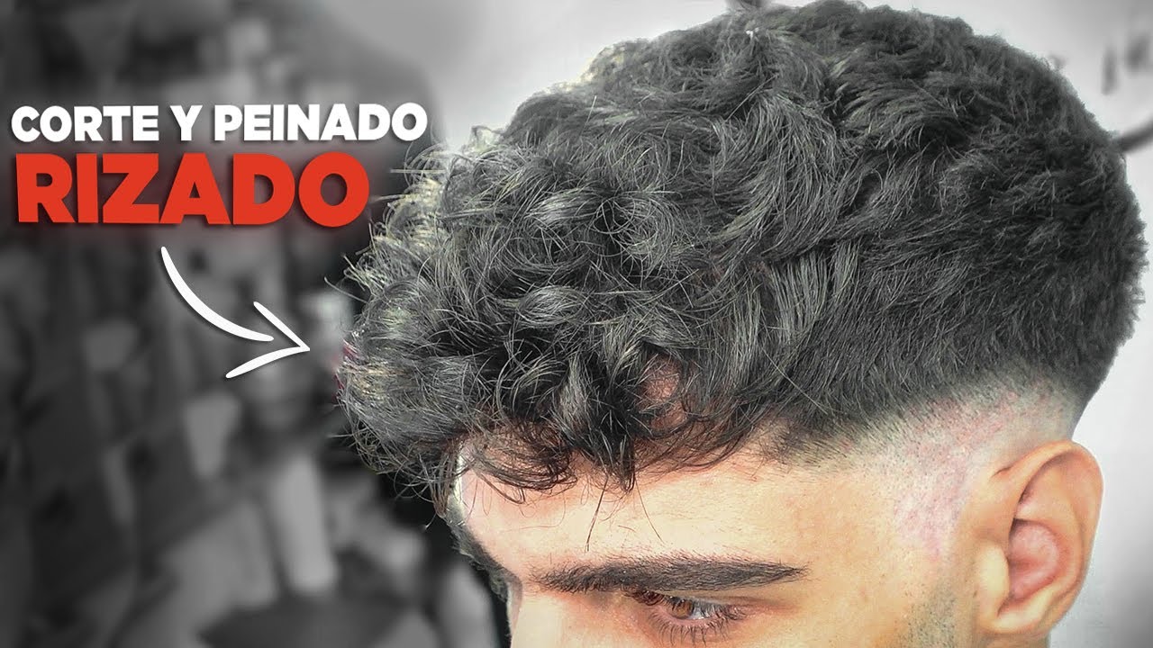 CORTE Y PEINADO para PELO RIZADO u ONDULADO - Mid fade peinado hacia adelante