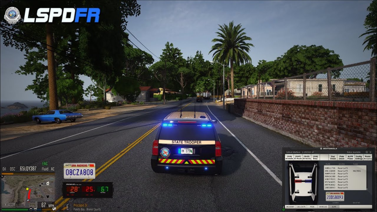[NO COMMENTARY] GTA V LSPDFR - REALISTIC MODS IN LSPDFR | PANIC BUTTON ACTIVE | DAY PATROL - FHP