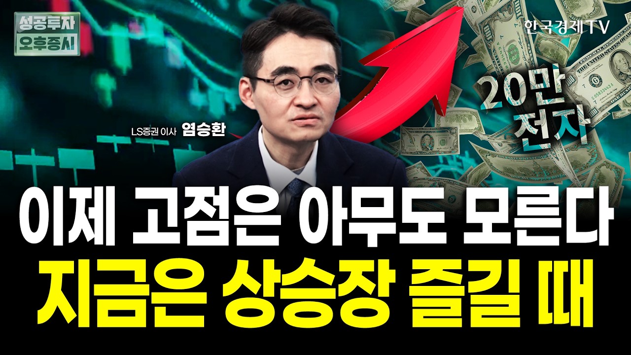 고점을 쉽게 예단하지 마라, 지금은 그냥 상승장 즐길 때 #삼성전자 #sk하이닉스ㅣ염승환 LS증권 이사