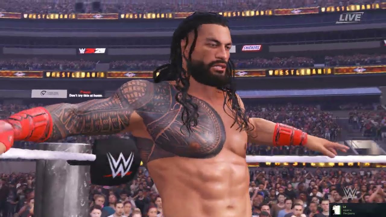 WWE2K25-Roman Reigns vs Randy Orton l WWE Title Match