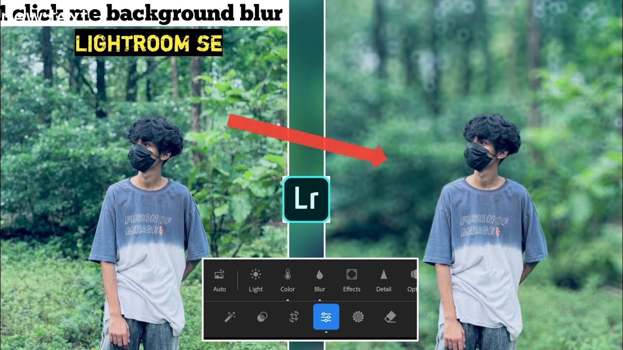 Lightroom se background blur kaise kare // Lightroom se background blur kaise karte hain 