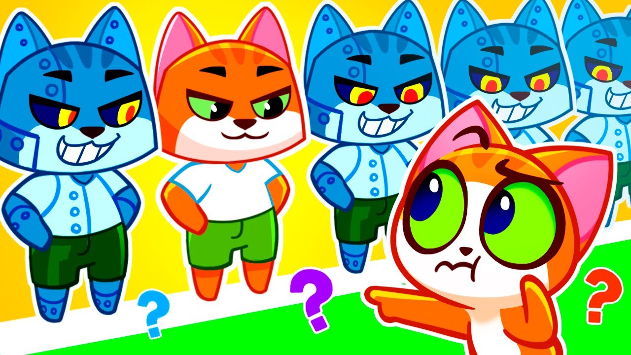 Oh-oh, Where Is My Daddy? 🤯 Copy Cat VS Robot Cat 🌟 Bedtime Stories For Kids