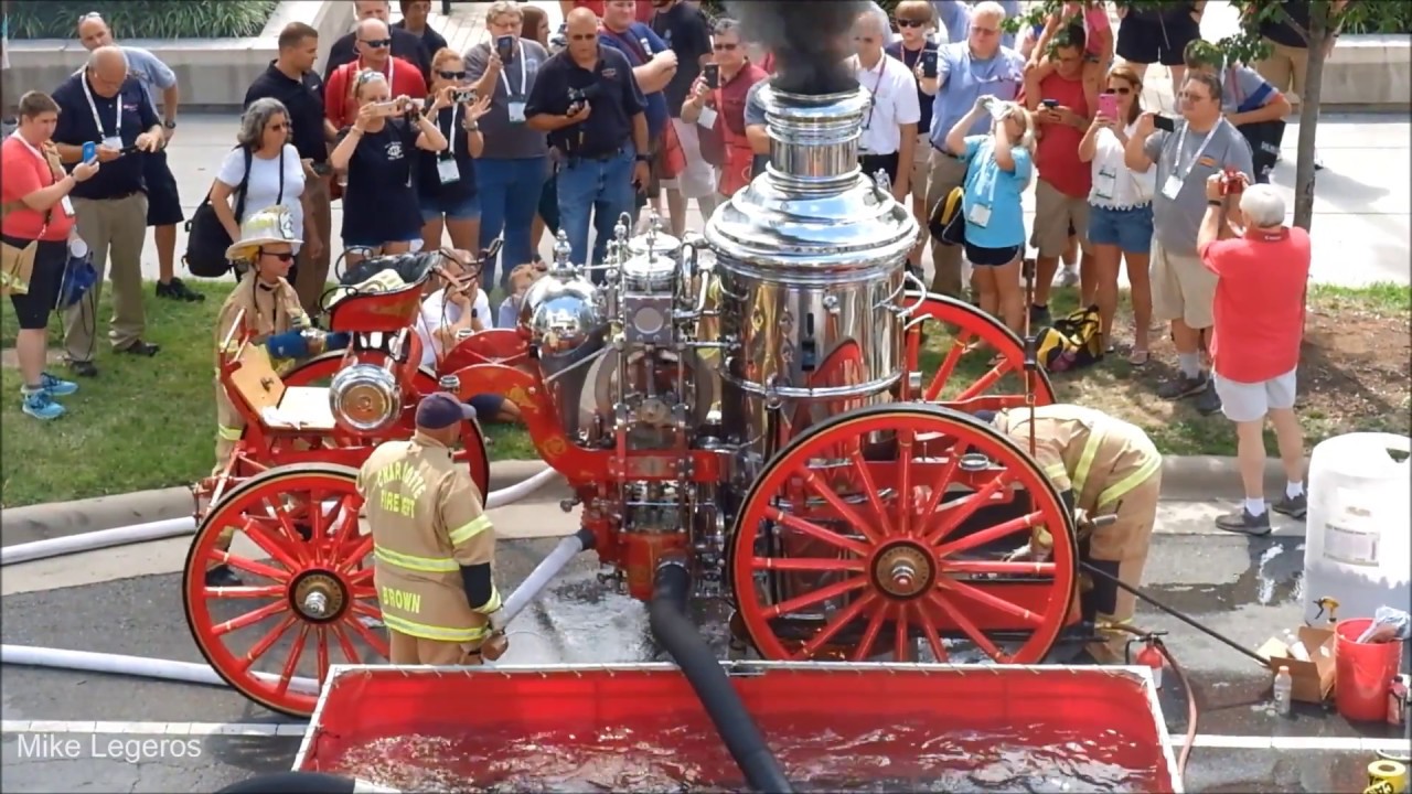 7/29/17 - Charlotte FD - Hand & Steam Fire Engines - Video 1 of 2